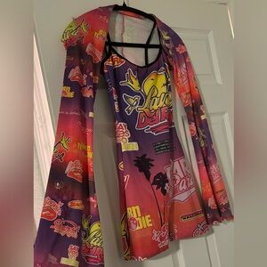 Lana Del Rey-body suit and shawl